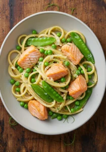 Pasta-with-Salmon-Peas-