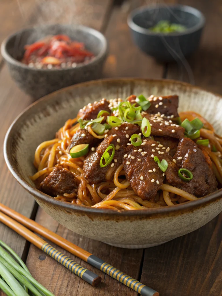 mongolian beef noodles recipe